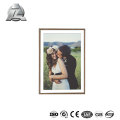 aluminum material wood color photo frames on the wall shop online